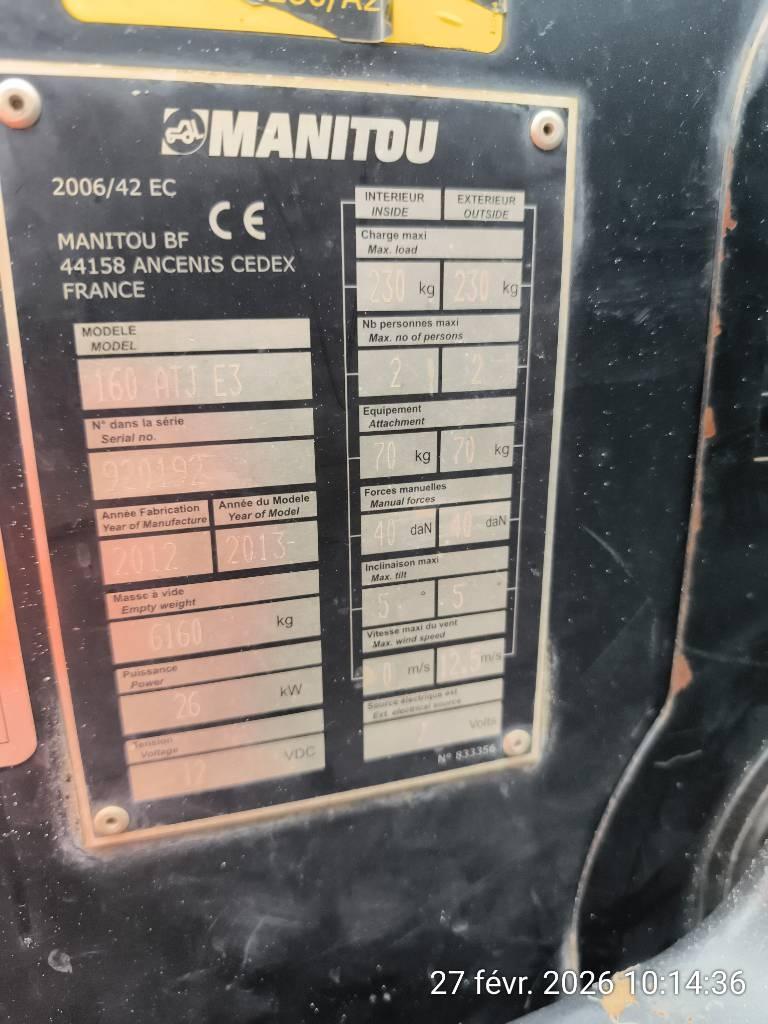 Manitou 160 ATJ Karos emelők
