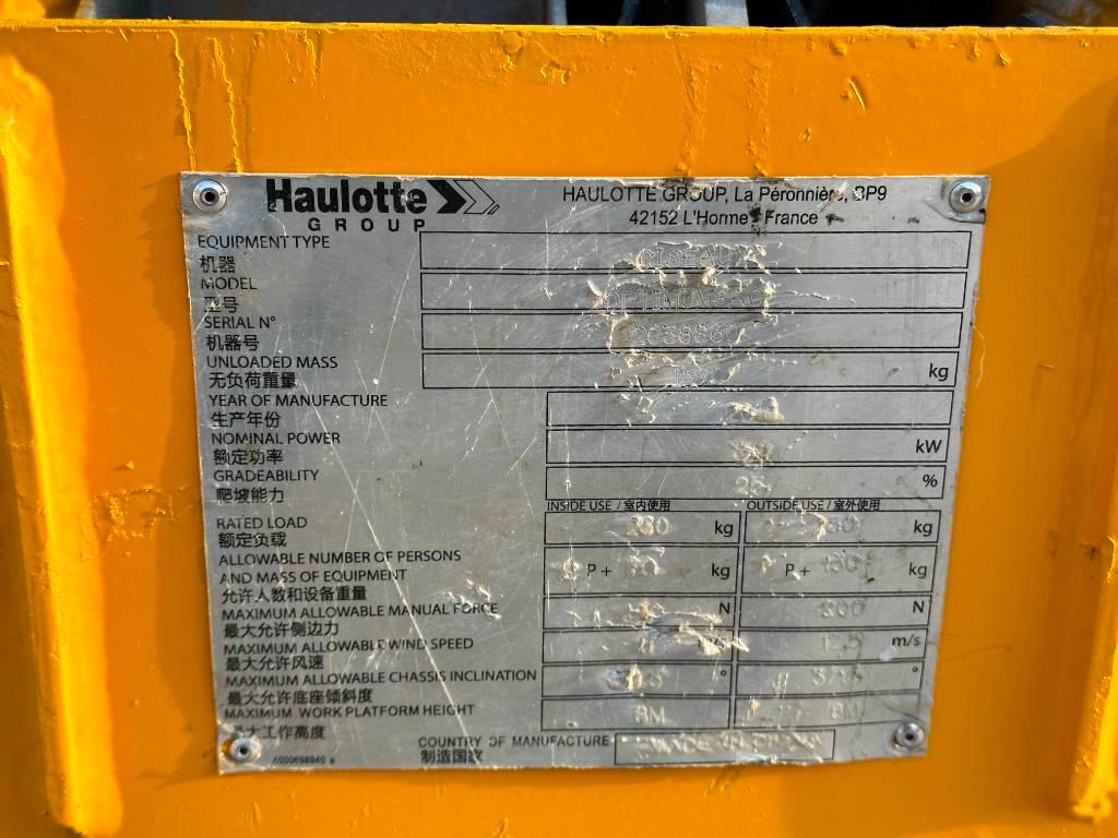 Haulotte OPTIMUM 8 Plataformas tijera