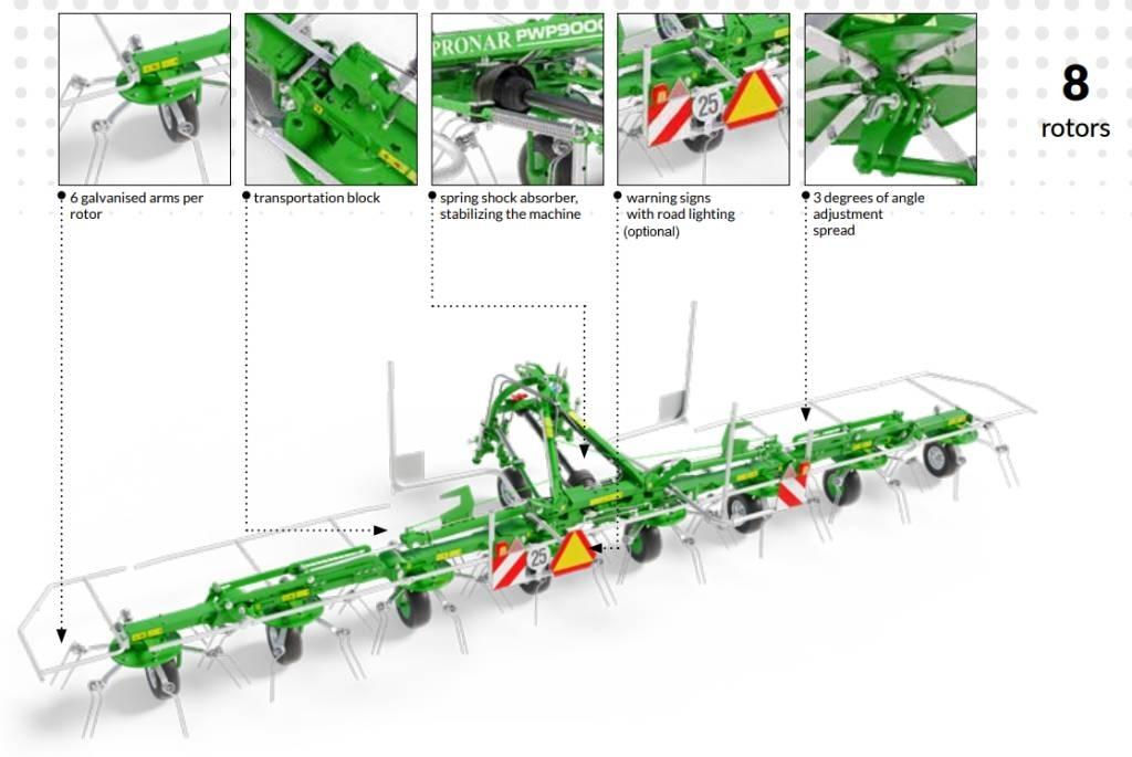 Pronar PWP900C Hövändare 9m Vändare och luftare