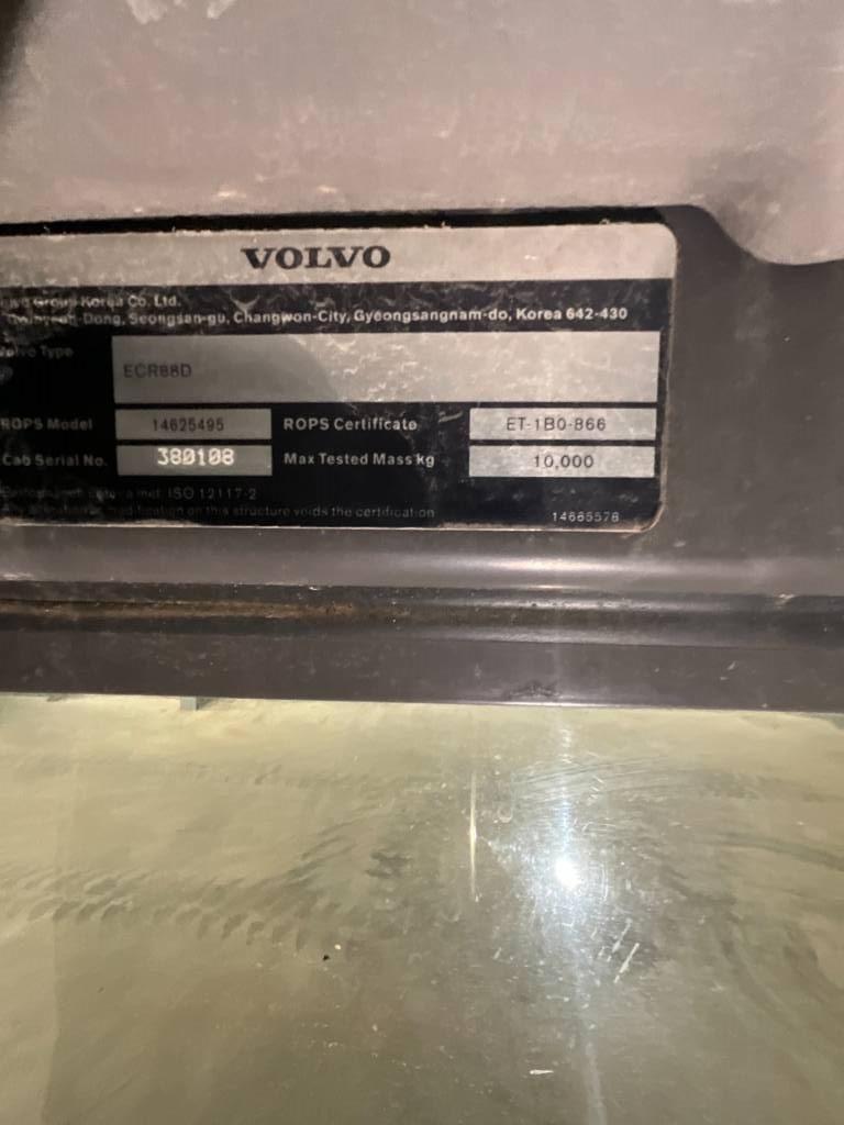 Volvo ECR 88 D Cabine e interni