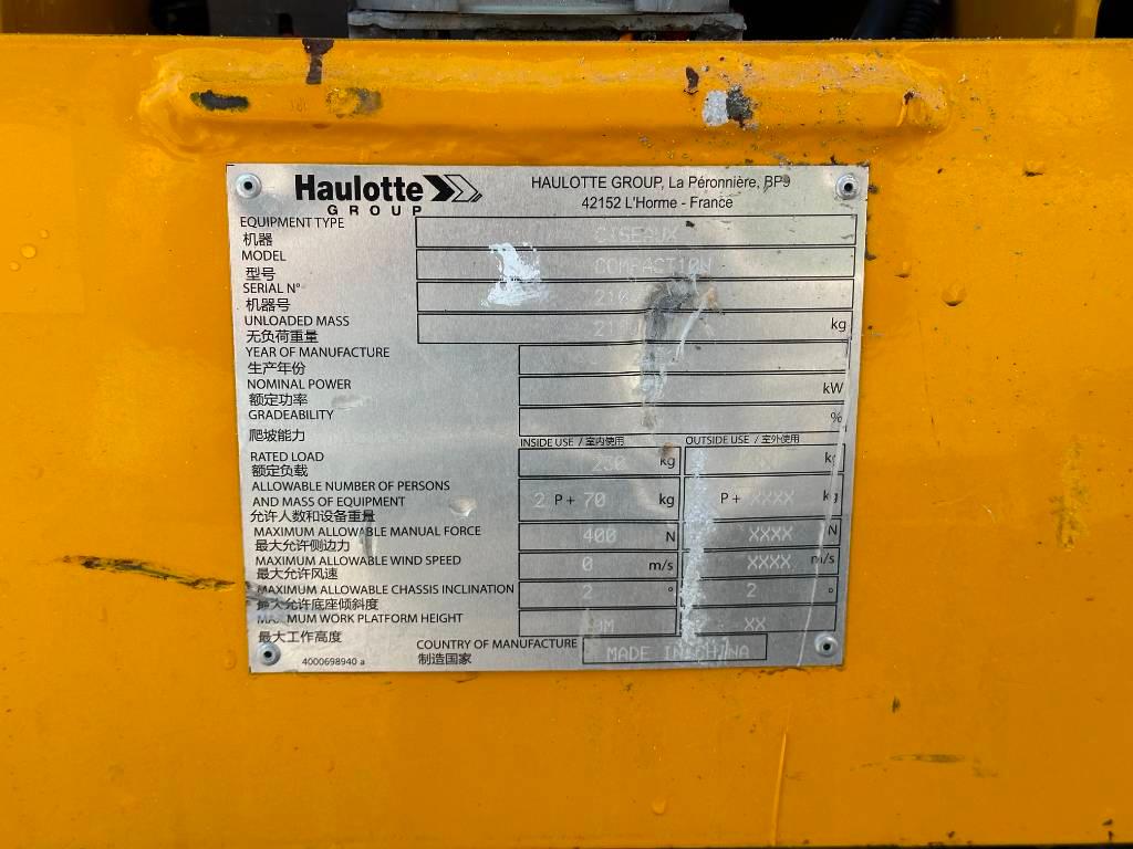 Haulotte COMPACT 10N Plataformas tijera