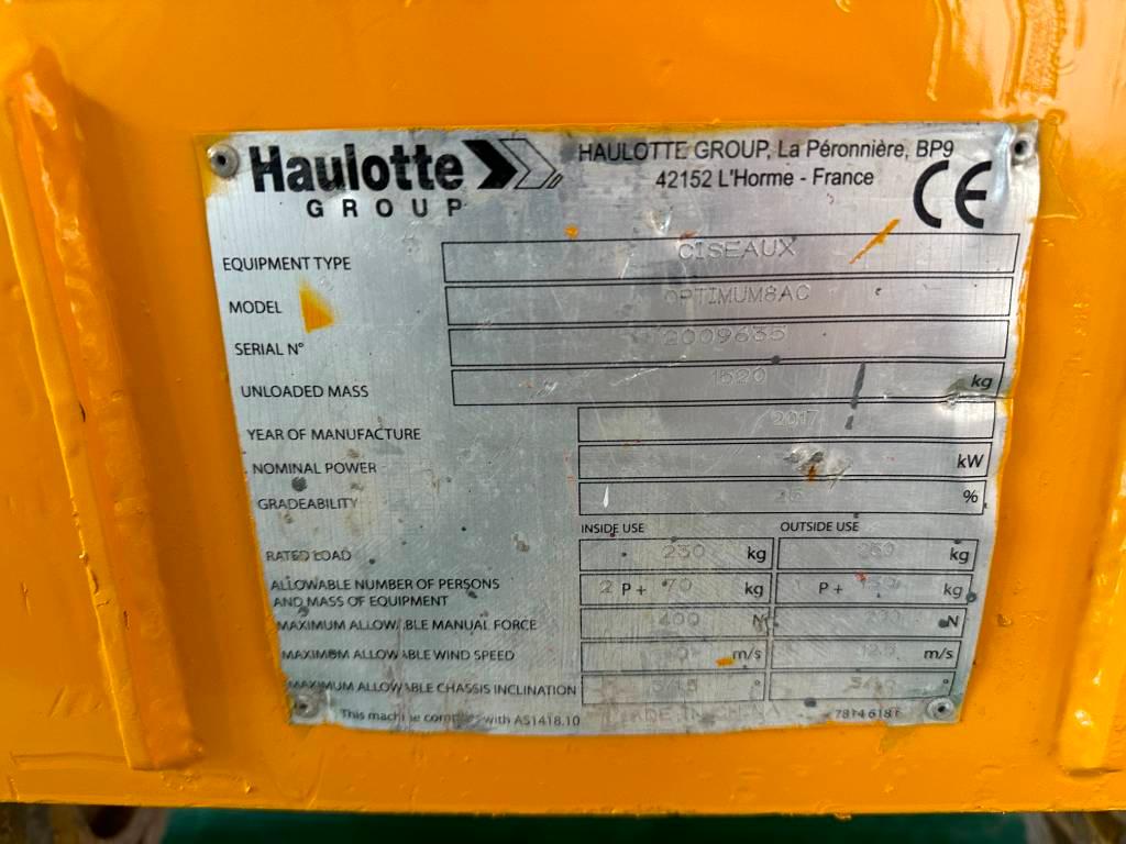 Haulotte OPTIMUM 8 Plataformas tijera