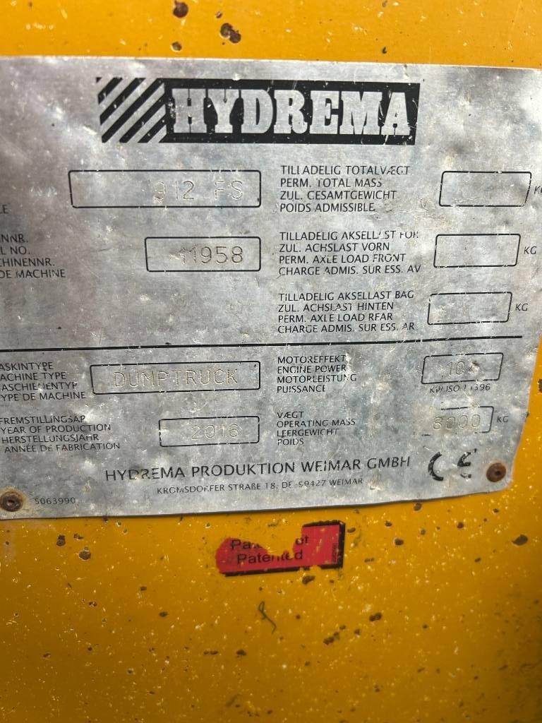Hydrema 912 FS Dumpere