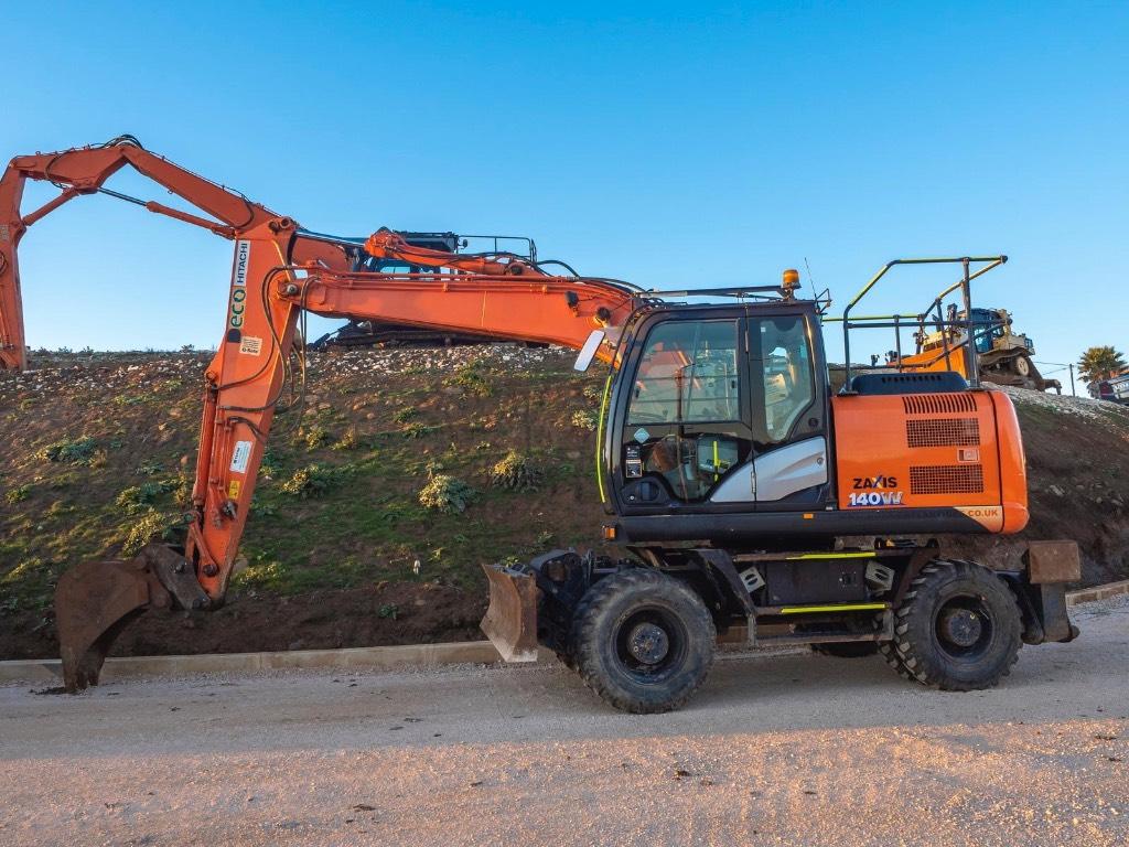 Hitachi 140W Excavadoras de ruedas