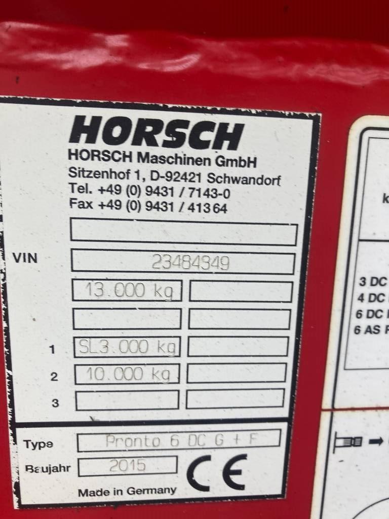 Horsch PRONTO 6DC Combination drills
