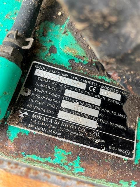 Mikasa 125 KG FREM/BAK Vibratorer