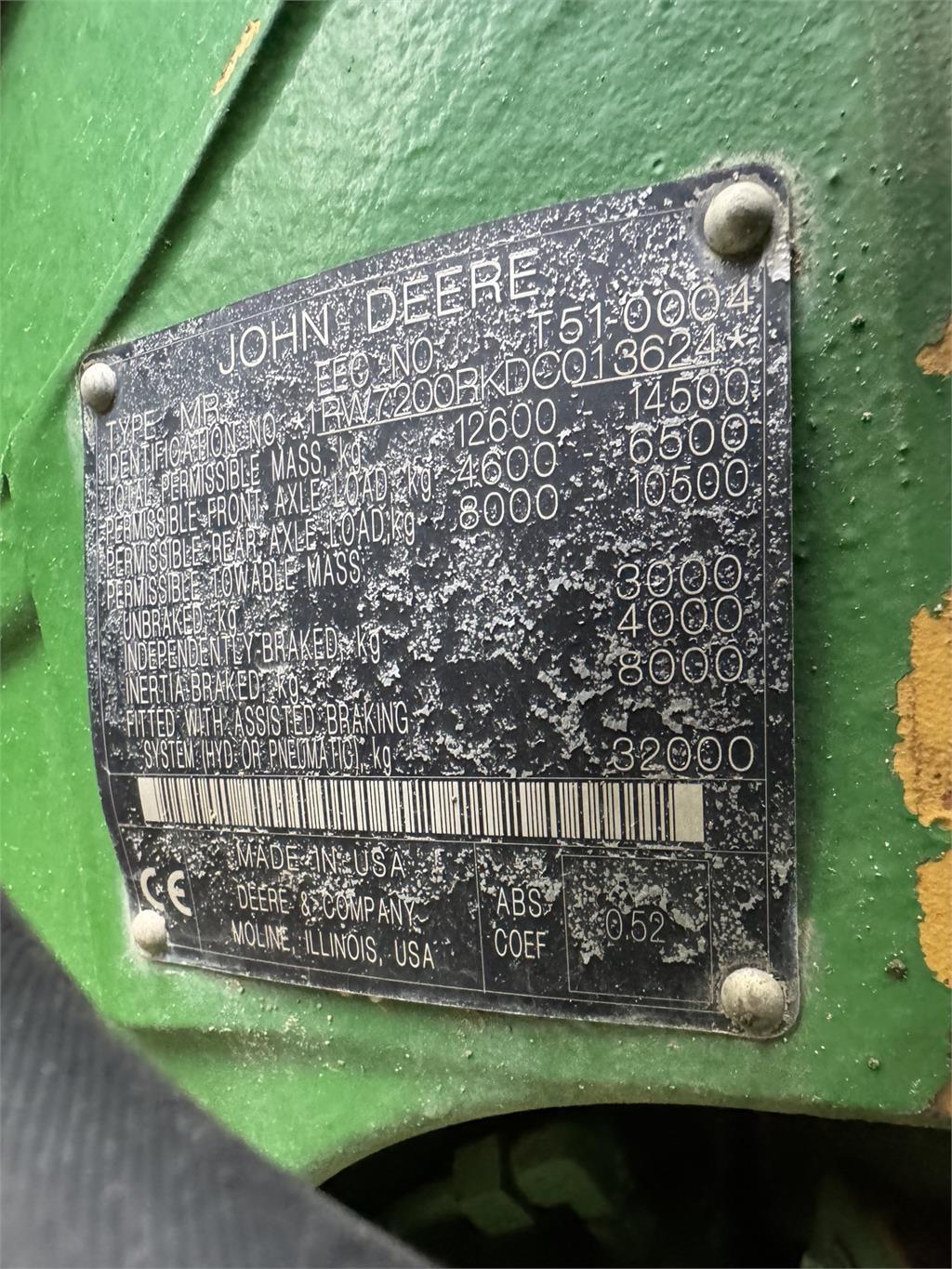 John Deere 7200R Tractores