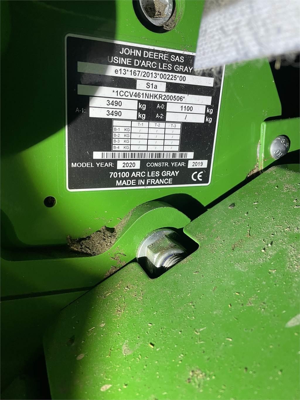 John Deere V461R / ELHO 1820 INLINER Other forage harvesting equipment