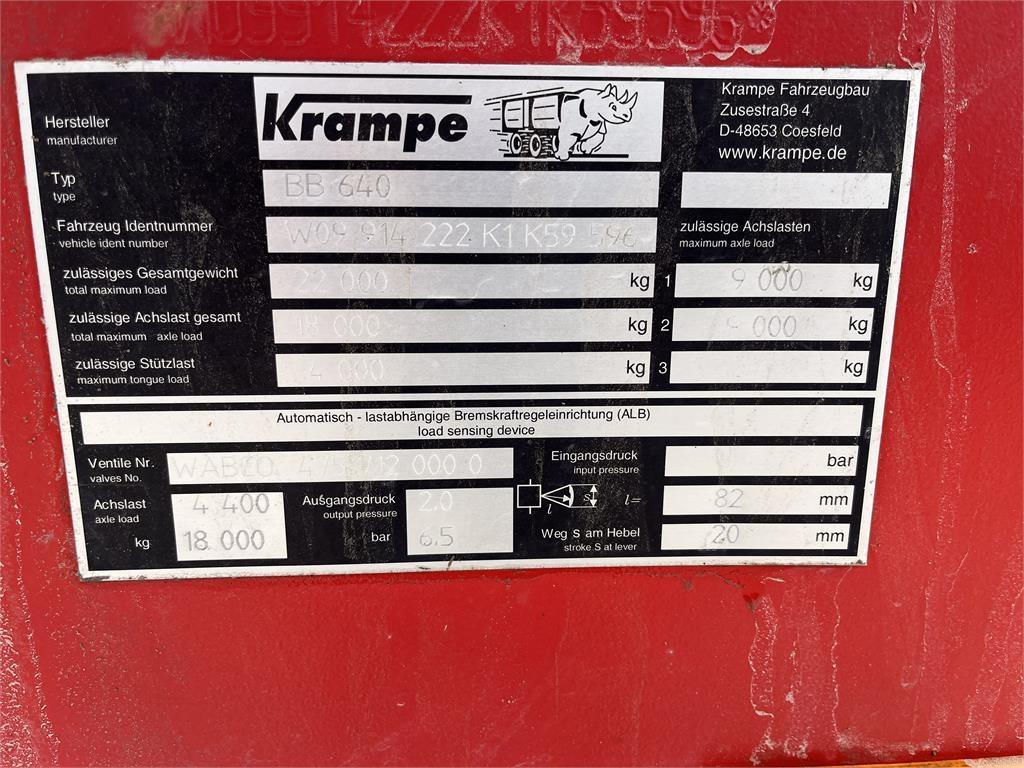 Krampe KIPPER 640 Other trailers