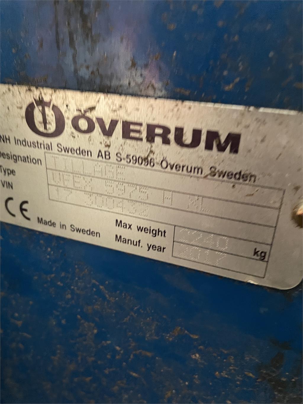 Överum VFEX 5975 H-XL-KFJ Reversible ploughs