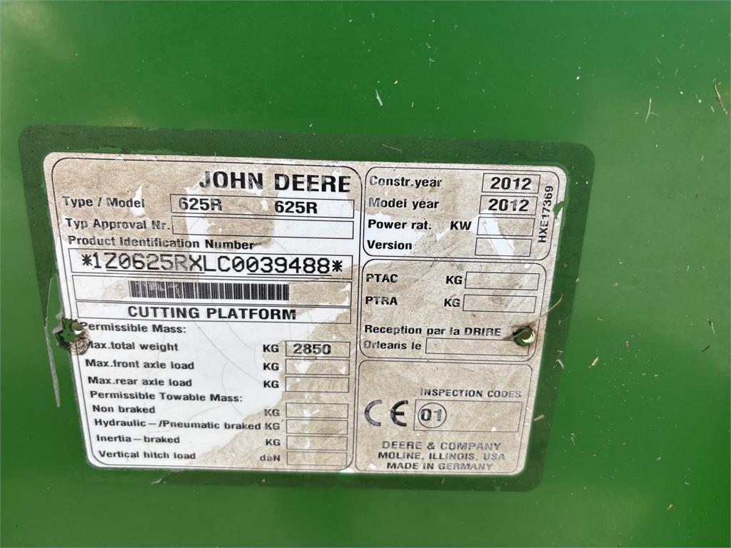 John Deere S670 SKÖRDETRÖSKA 25 FOT Skördetröskor