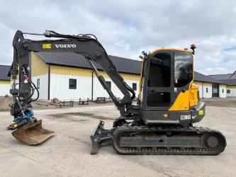 Volvo ECR88D Pro grävmaskin, rototilt med grip