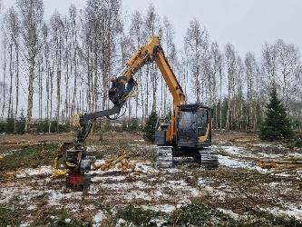 Hyundai Robex 145 LCR-9 A Harvester head LogMax 4000B