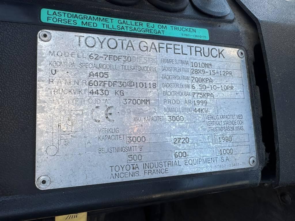 Toyota 62-6 FDF 30 Dieselmotviktstruckar