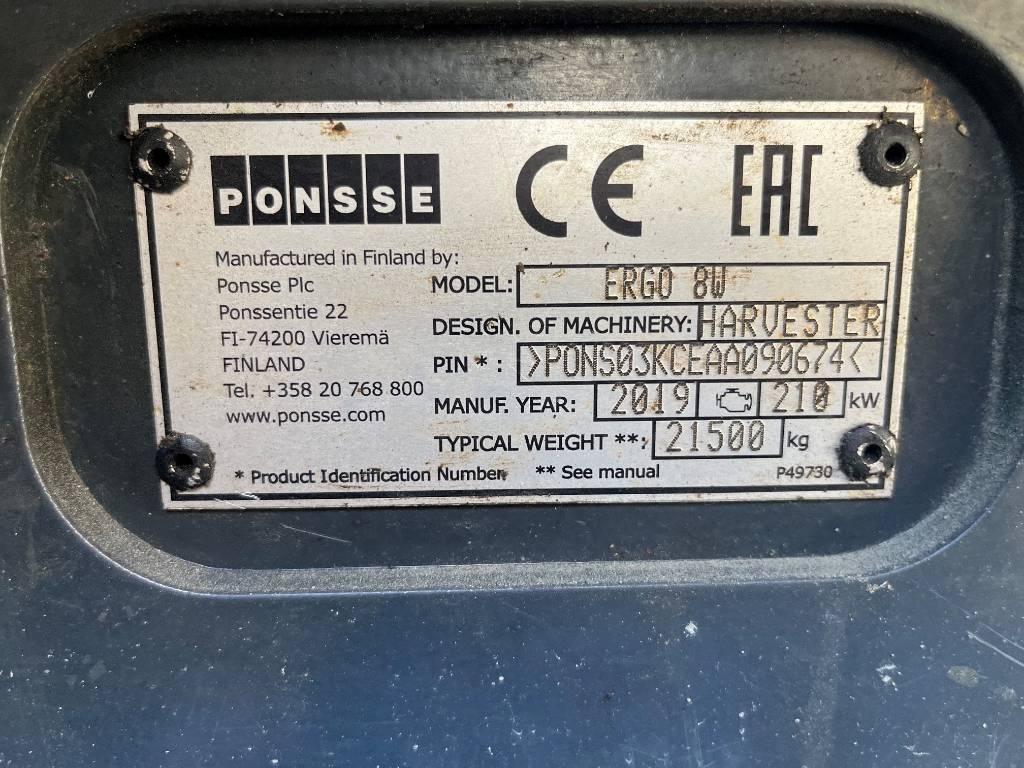 Ponsse Ergo 8W Abbattitrici, Disboscatrici