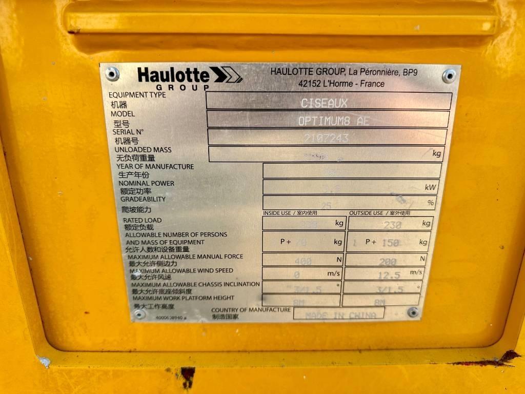 Haulotte OPTIMUM 8 - 2107243 Plataformas tijera