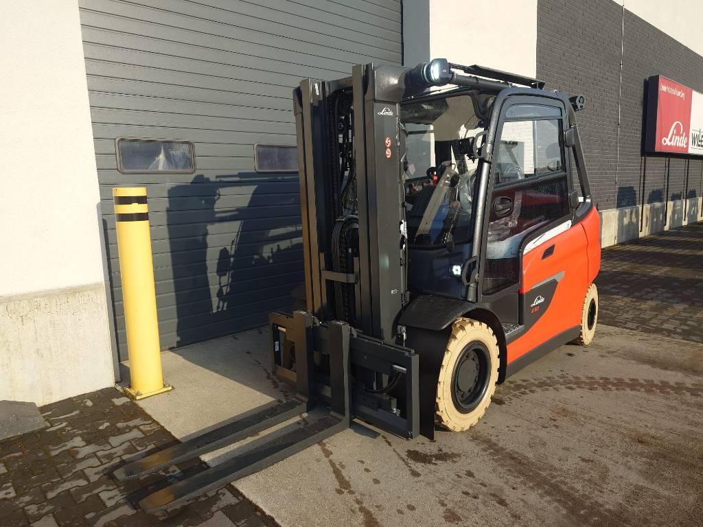 Linde E 50/600 HL Container Elektriniai šakiniai krautuvai
