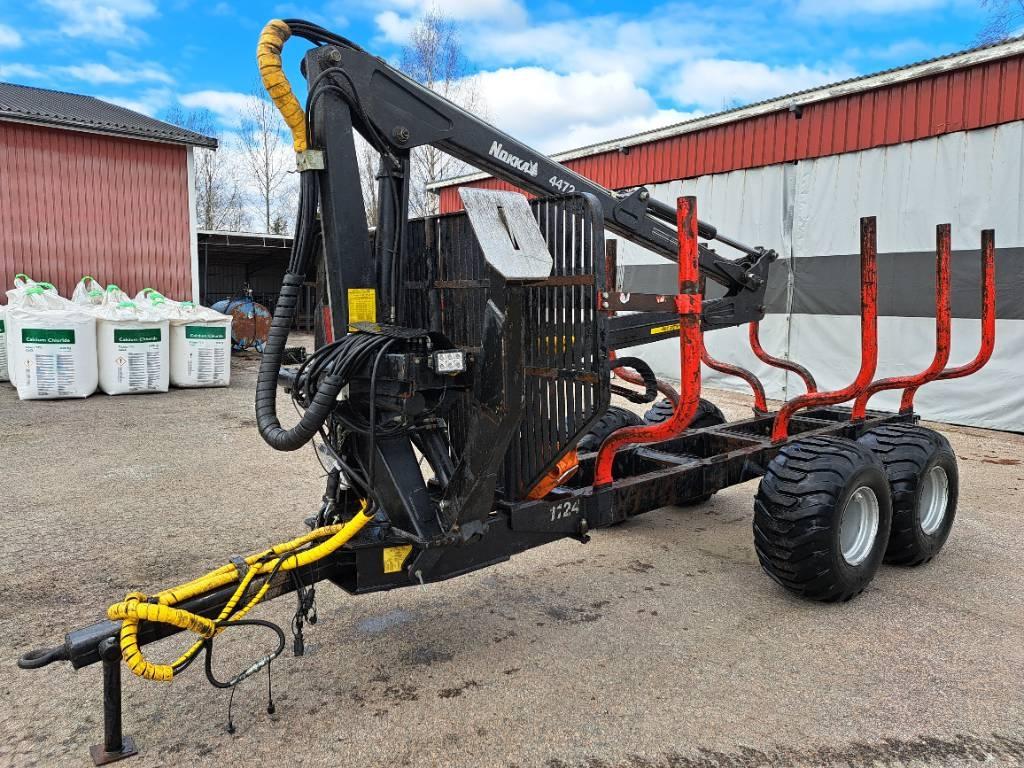 Nokka 4472 Rotec pro ohjaimilla + 1124 vaunu Forest trailers