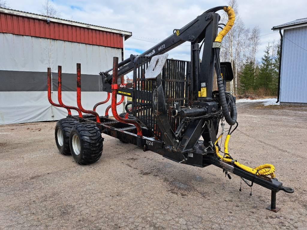 Nokka 4472 Rotec pro ohjaimilla + 1124 vaunu Forest trailers