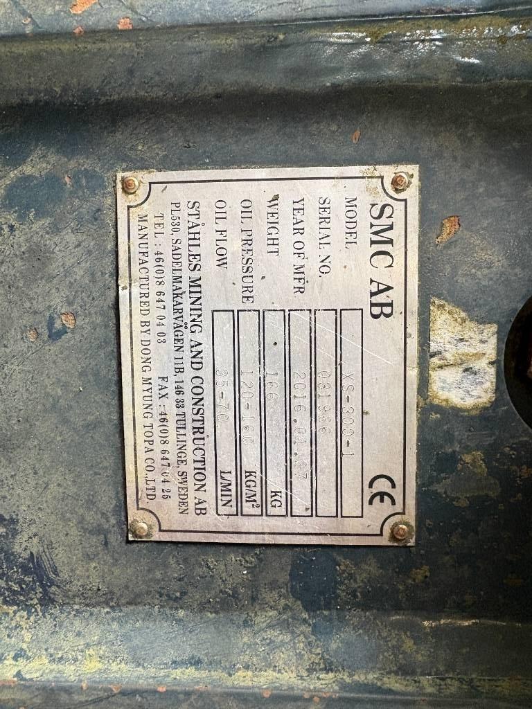 SMC XS300 hydraulhammare till 6 tons grävmaskin Hydraulhammare