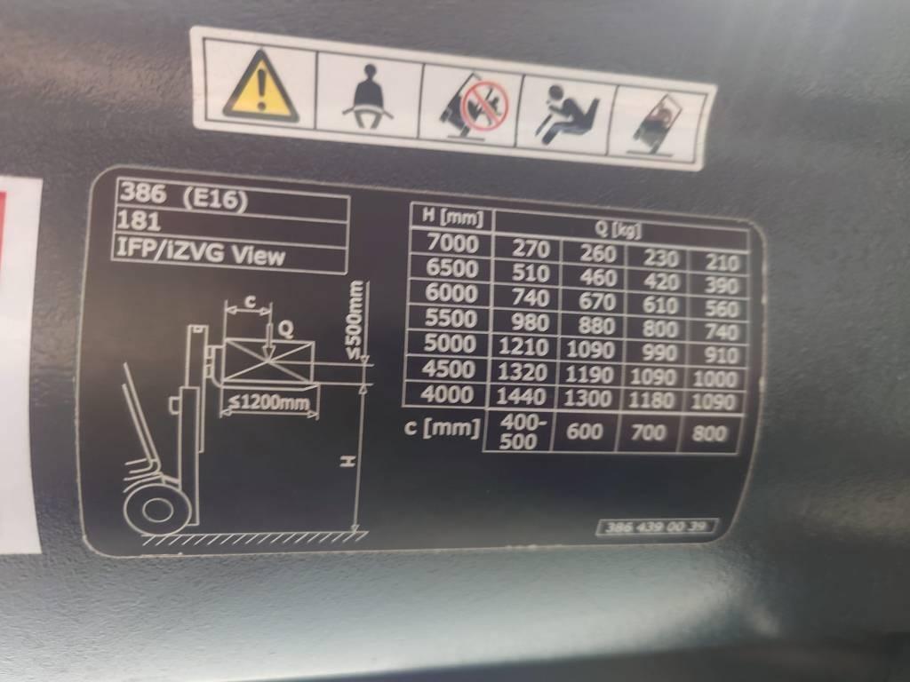 Linde E16/386 Li-ION Electric forklifts