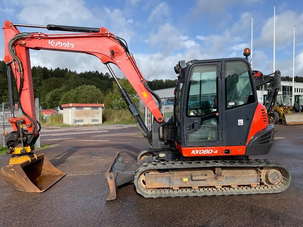 Kubota KX 080-4 Midigrävmaskiner 7t - 12t