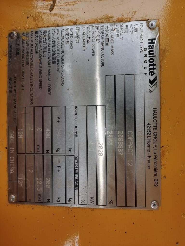 Haulotte COMPACT 12 - 2088887 Plataformas tijera