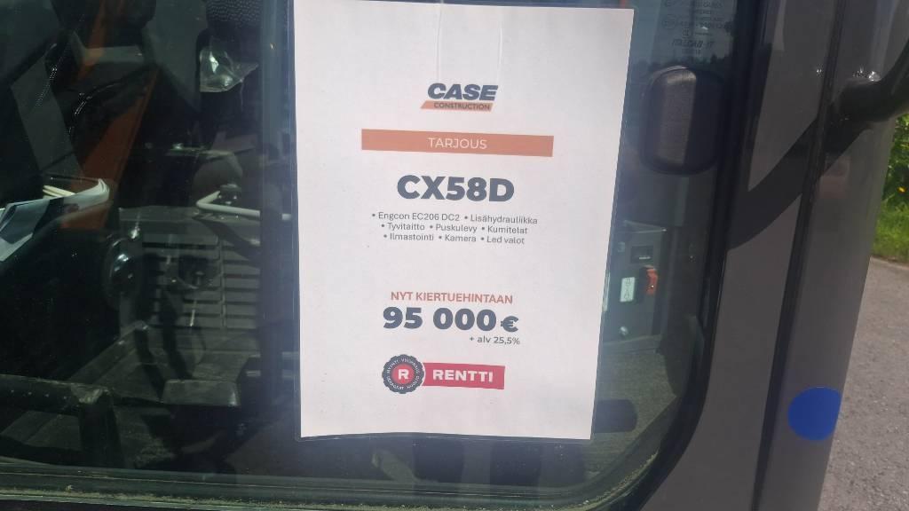 CASE CX 58 D Minikaivukoneet < 7t