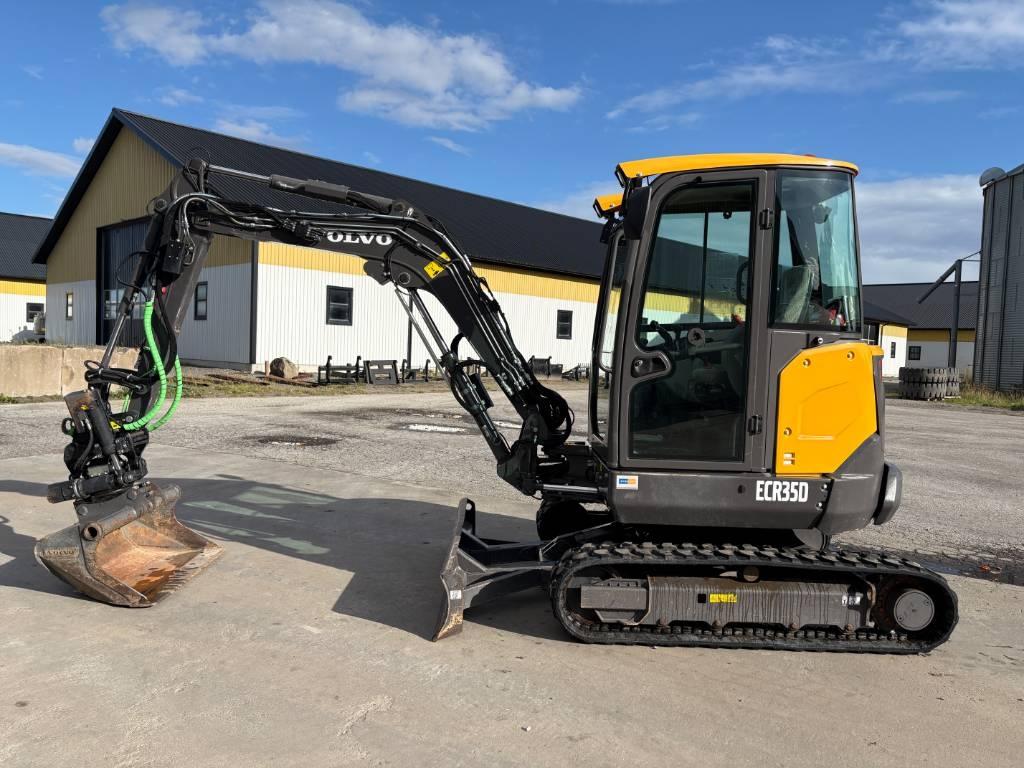 Volvo ECR35D minigrävare, sv-såld, rototilt, c-smörj Minigrävare < 7t