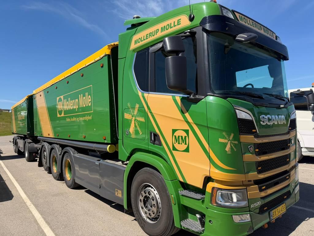 Scania R 520 - Suction and blower unit - Tipper Landbrugs / kornlastbiler