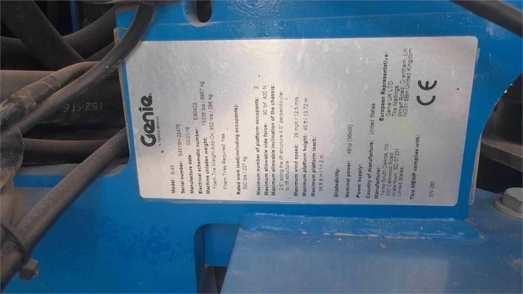 Genie S45 Plataformas de trabajo telescópica