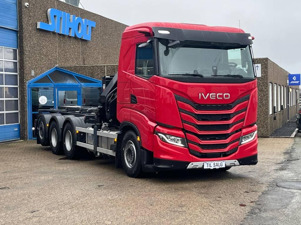 Iveco AS 8x4 1+3 580HP Lastbil med kran