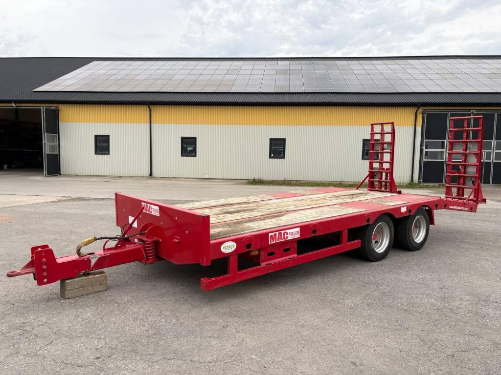 MAC 2 axl maskintrailer för traktor Midigrävmaskiner 7t - 12t