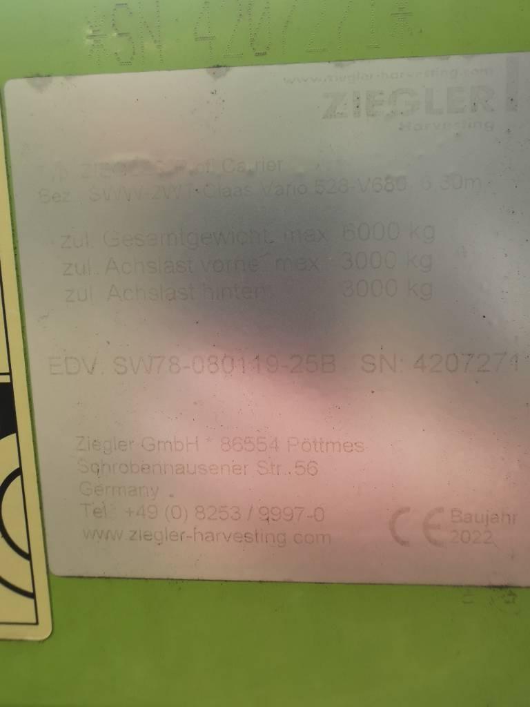 Ziegler Carrier Claas VARIO 528 V680 Landbrug - Andet