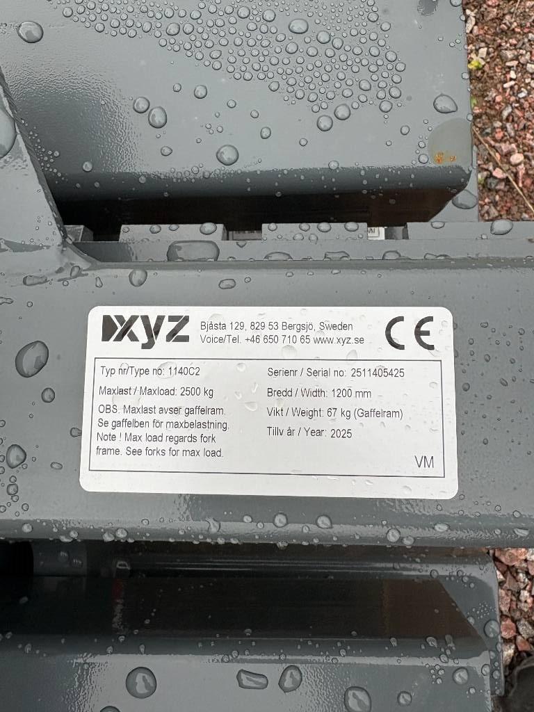 XYZ Gaffelställ 1200 Trima/SMS Redskapshållare