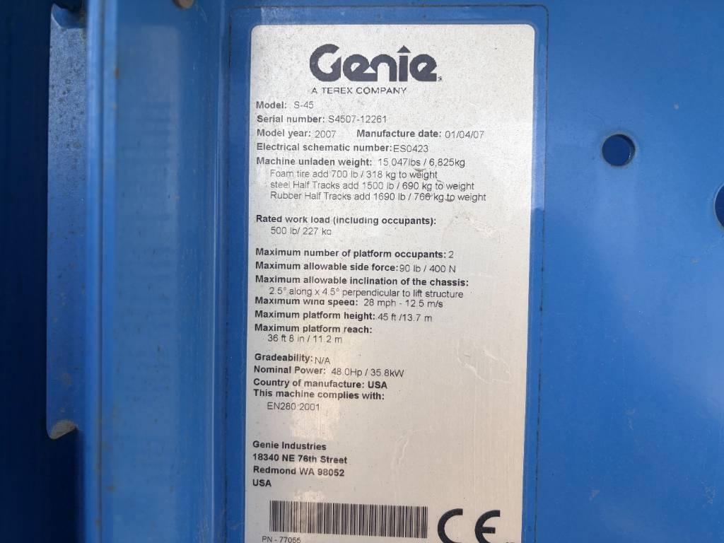 Genie S 45 Teleskop bomliftar