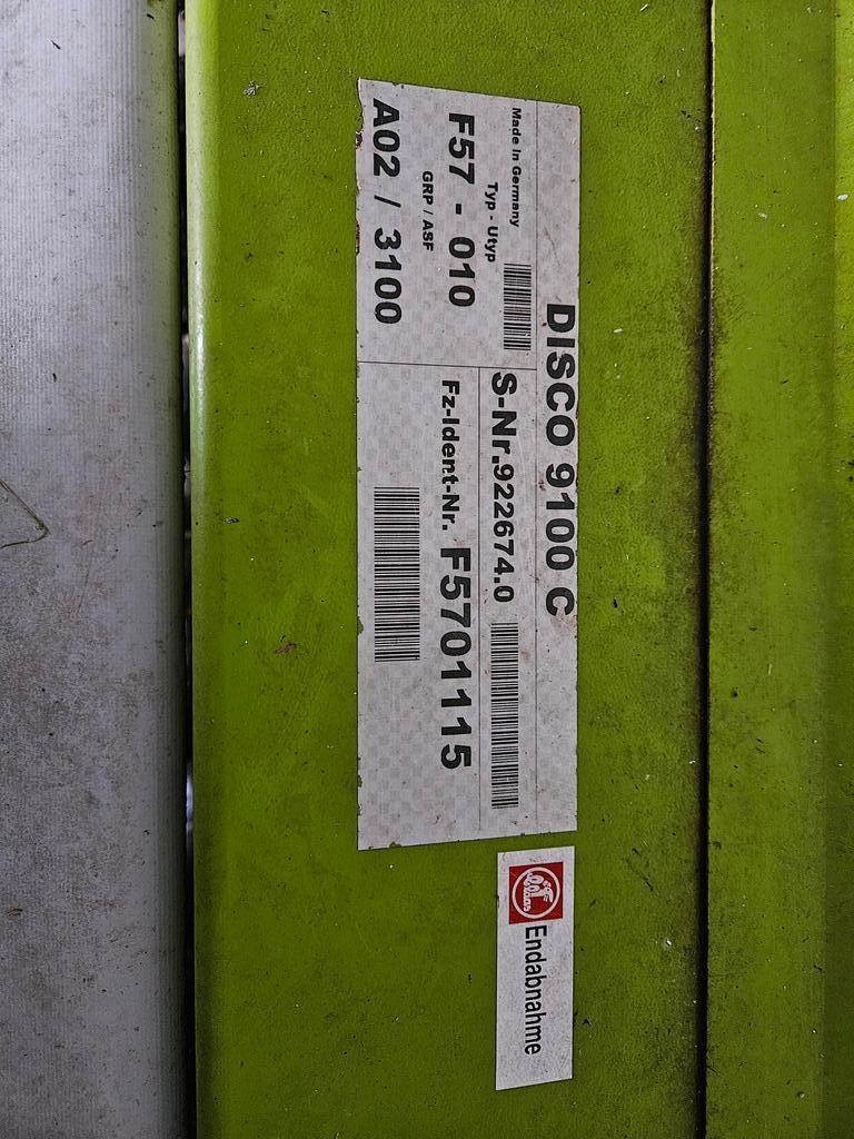 CLAAS DISCO 9100C Mower-conditioners