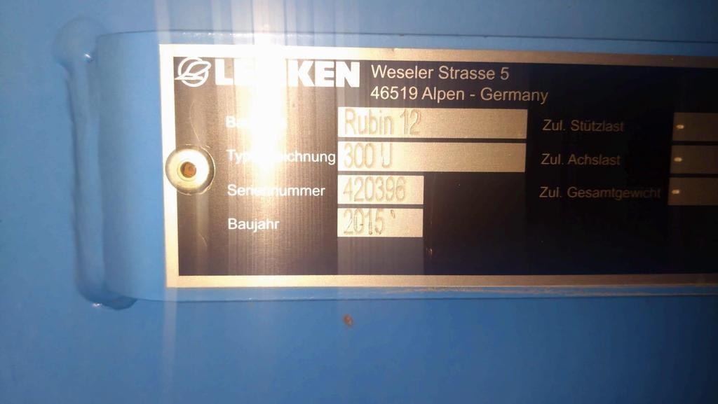 Lemken RUBIN 12 300U Tallerkenharver