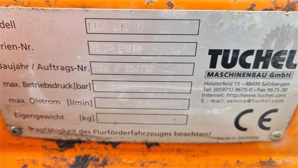 Tuchel ECO 2,3M HYDR. KOST M. 3 PKT.OPHÆNG-NYE KOSTERINGE Fejemaskiner