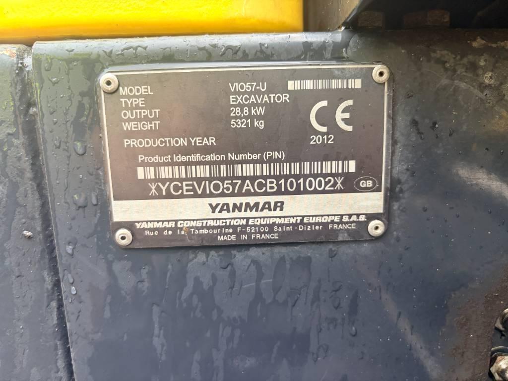 Yanmar Vio 57 Minigrävare < 7t