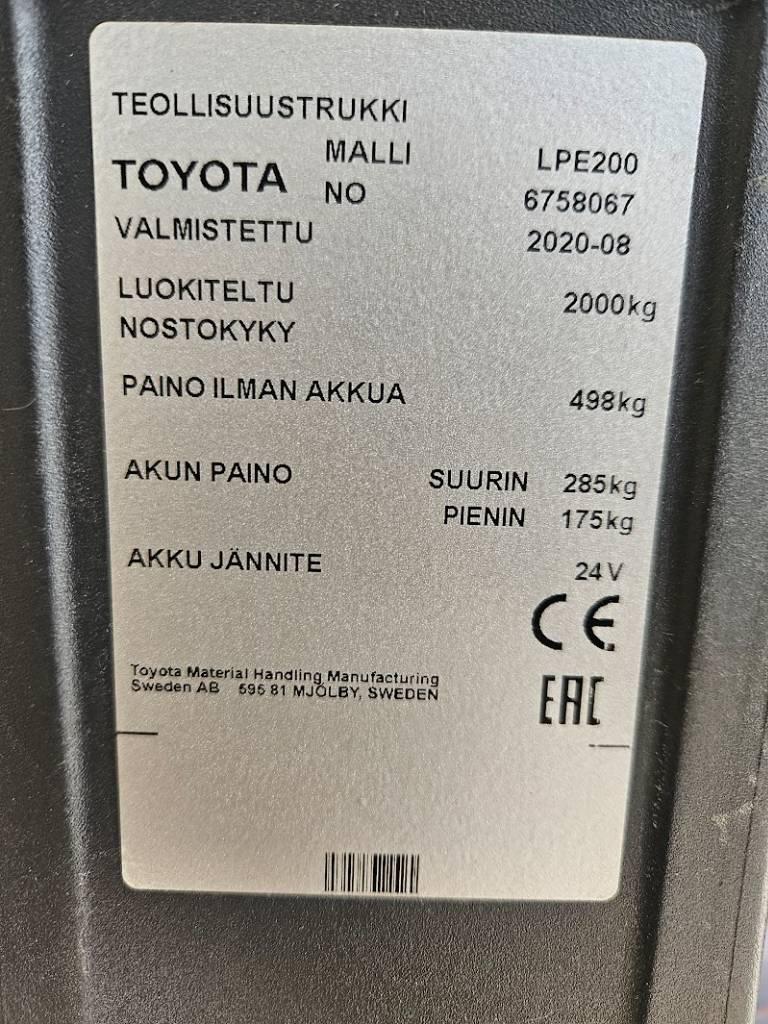 Toyota LPE 200 li-ion (Vuokralla) Lavansiirtotrukit