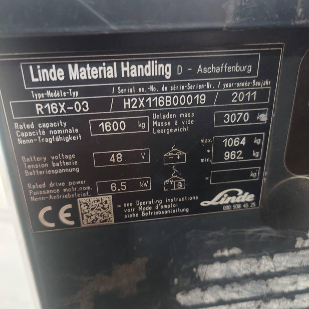 Linde R16X/116 Lükandmastiga tõstukid