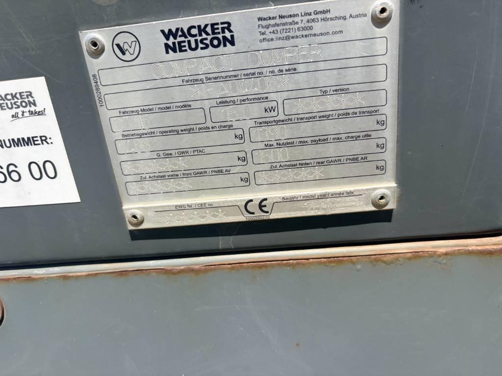 Wacker Neuson DT 15 Minidumprar