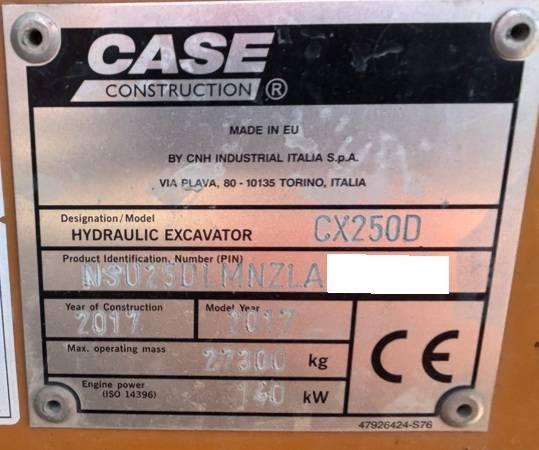 CASE CX250D Bandgrävare