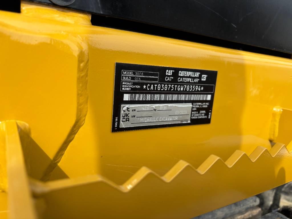 CAT 307,5 Midi excavators 7t - 12t
