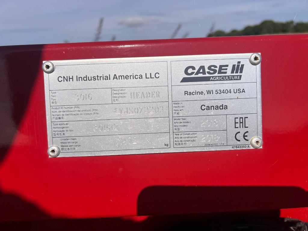 Case IH 3016 Hoveder til mejetærskere