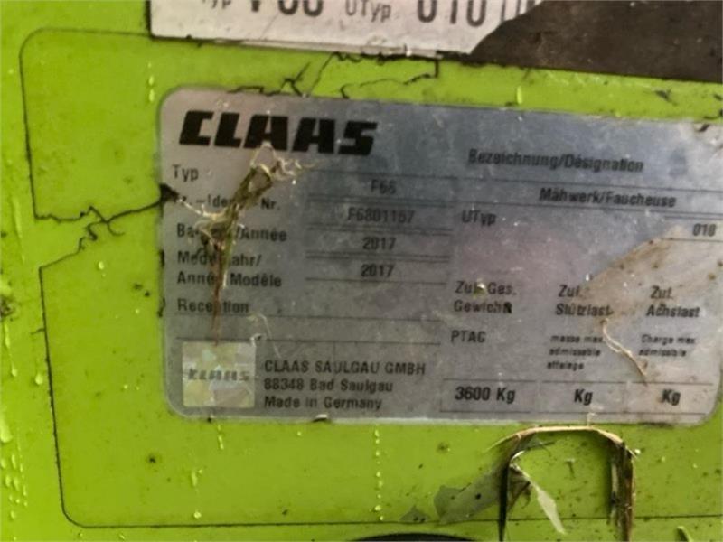 CLAAS DISCO 1100 C BUSINESS &3600 FC Schwader